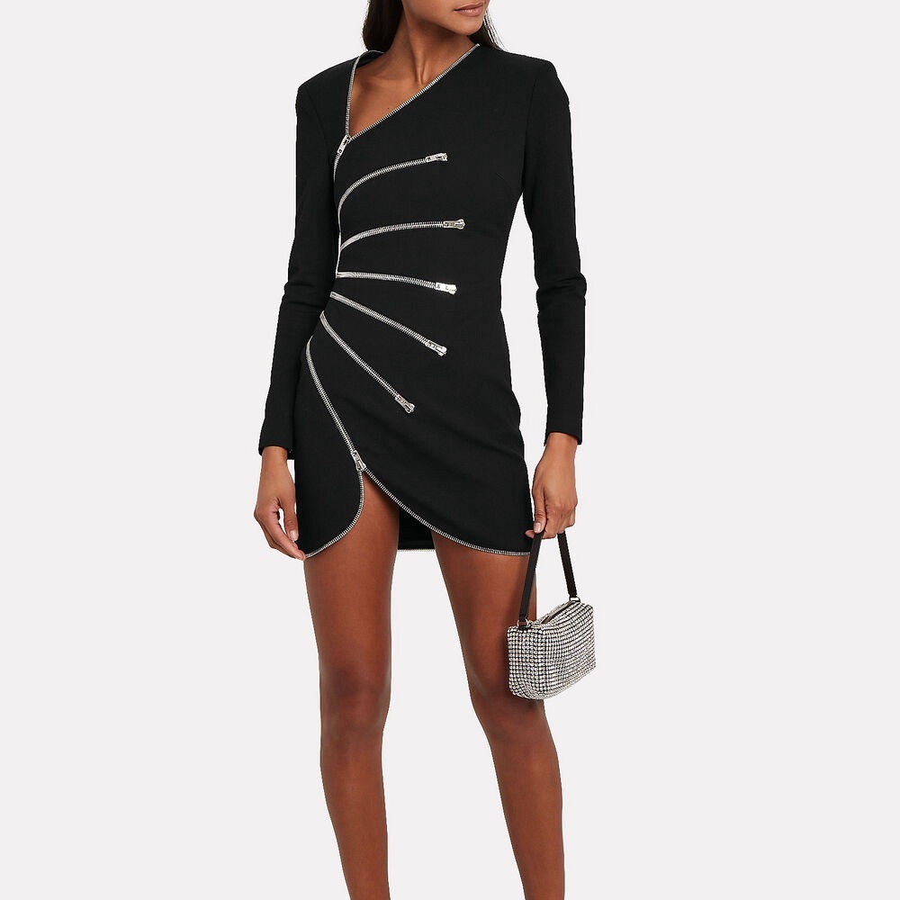 alexander wang sunburst zipper dress